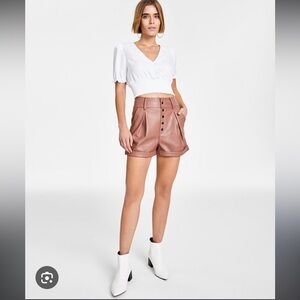 NWT, Size M pleather shorts from Bar III